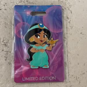Disney Destination D23 2025 WDI MOG LE 400 Chibi Heroines Princess Jasmine Pin